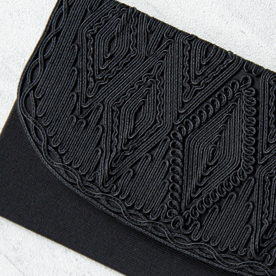 【セット割14%OFF】コード刺繍フォーマルバッグ&ふくさ&草履セット|すなおモデル