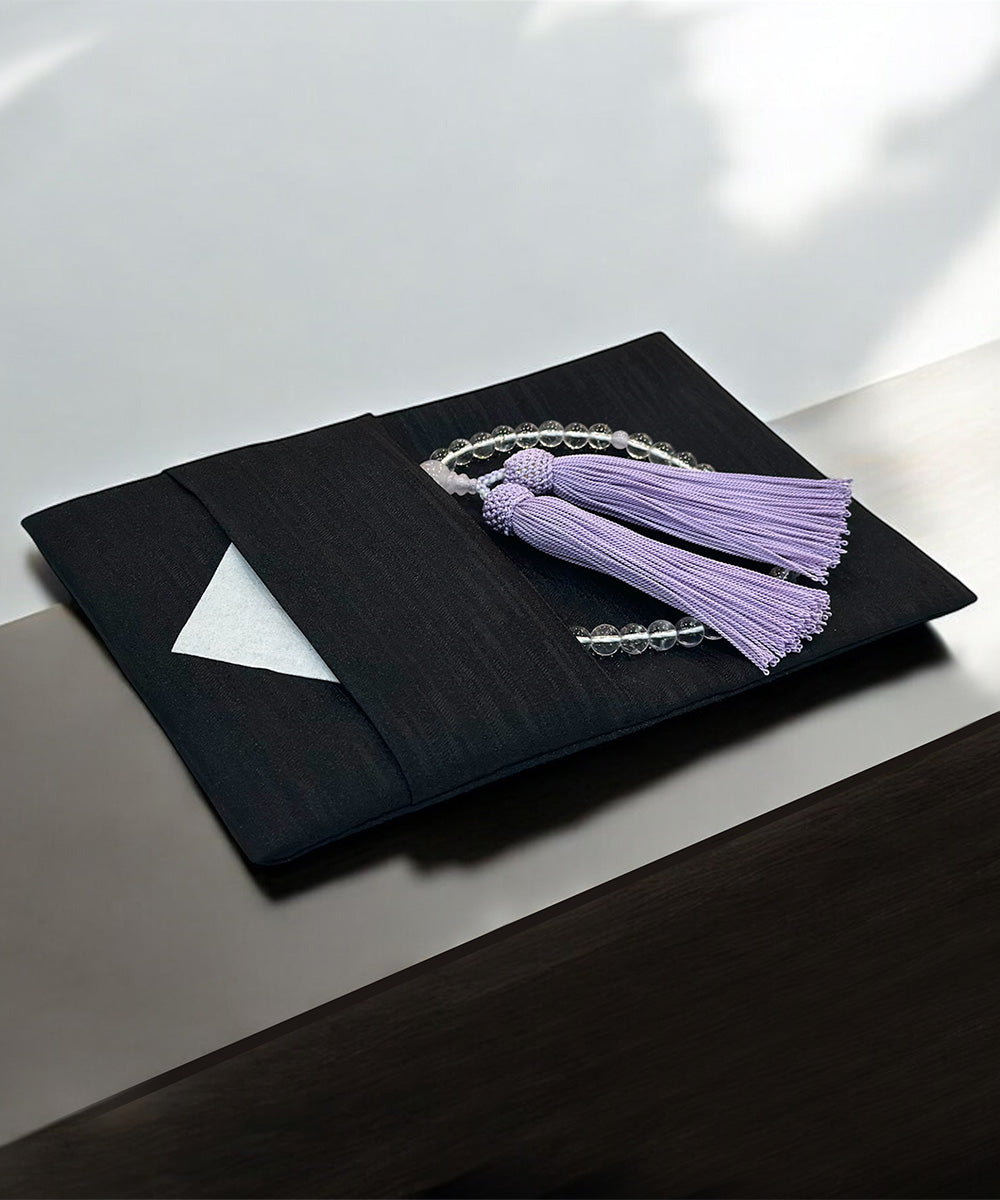 Prayer beads holder with tissue case