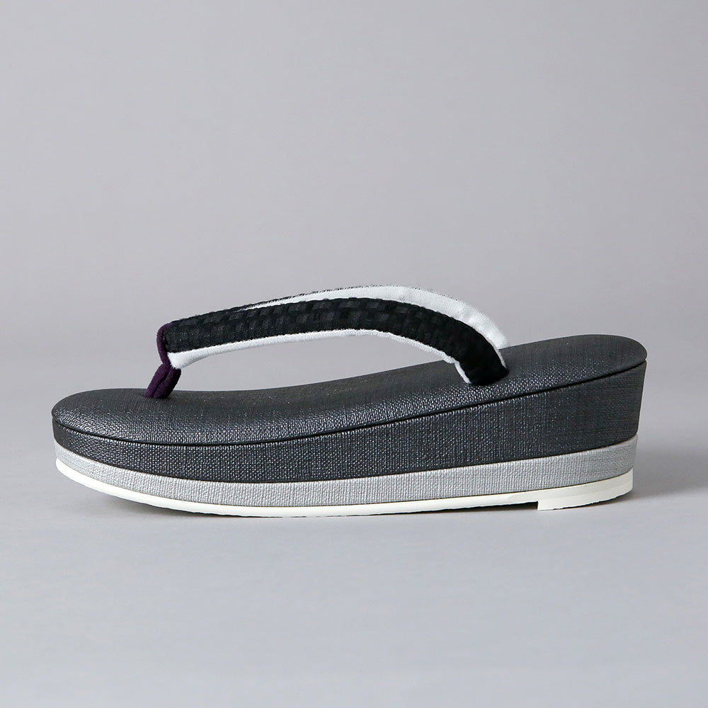 即納品|草履|ブラック