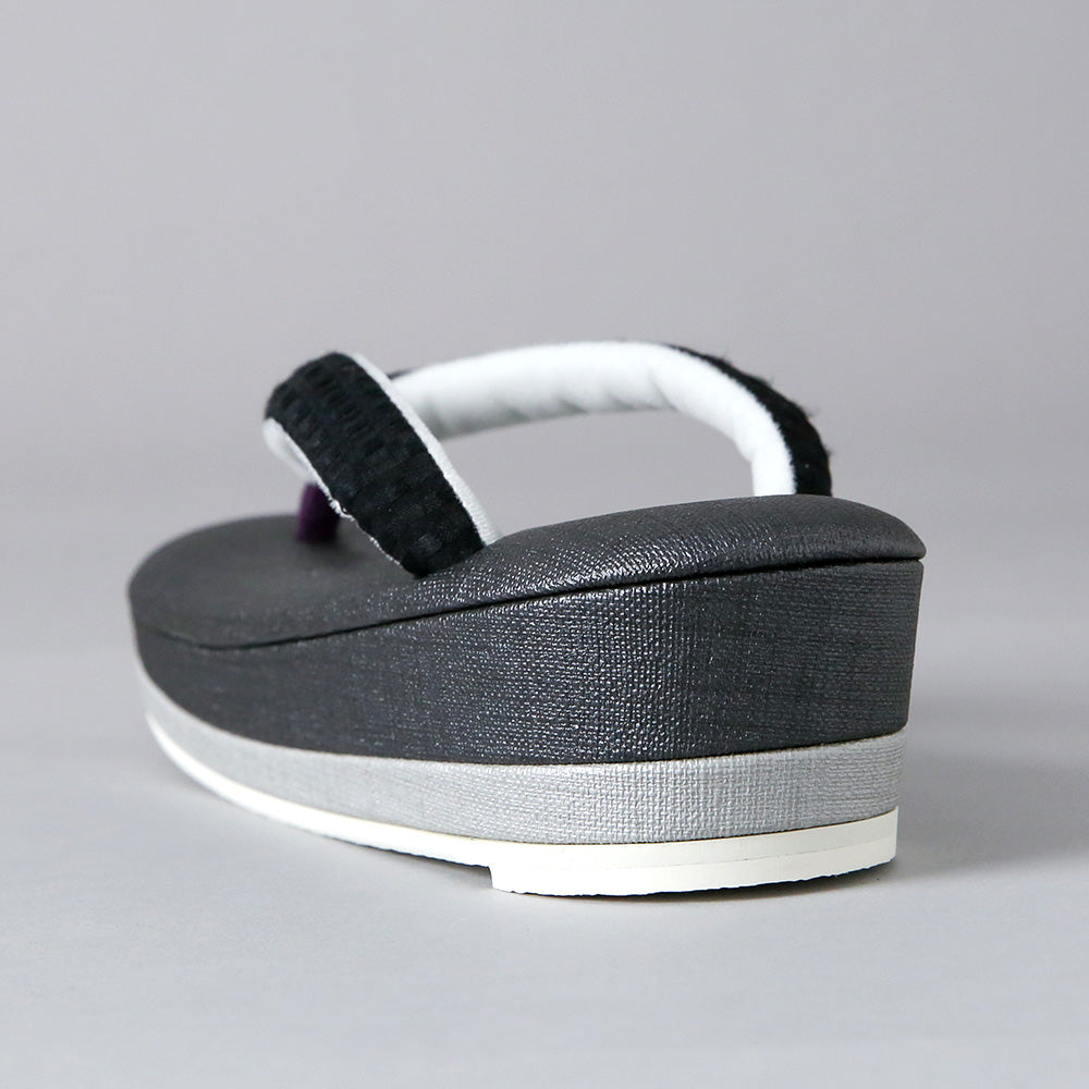 即納品|草履|ブラック