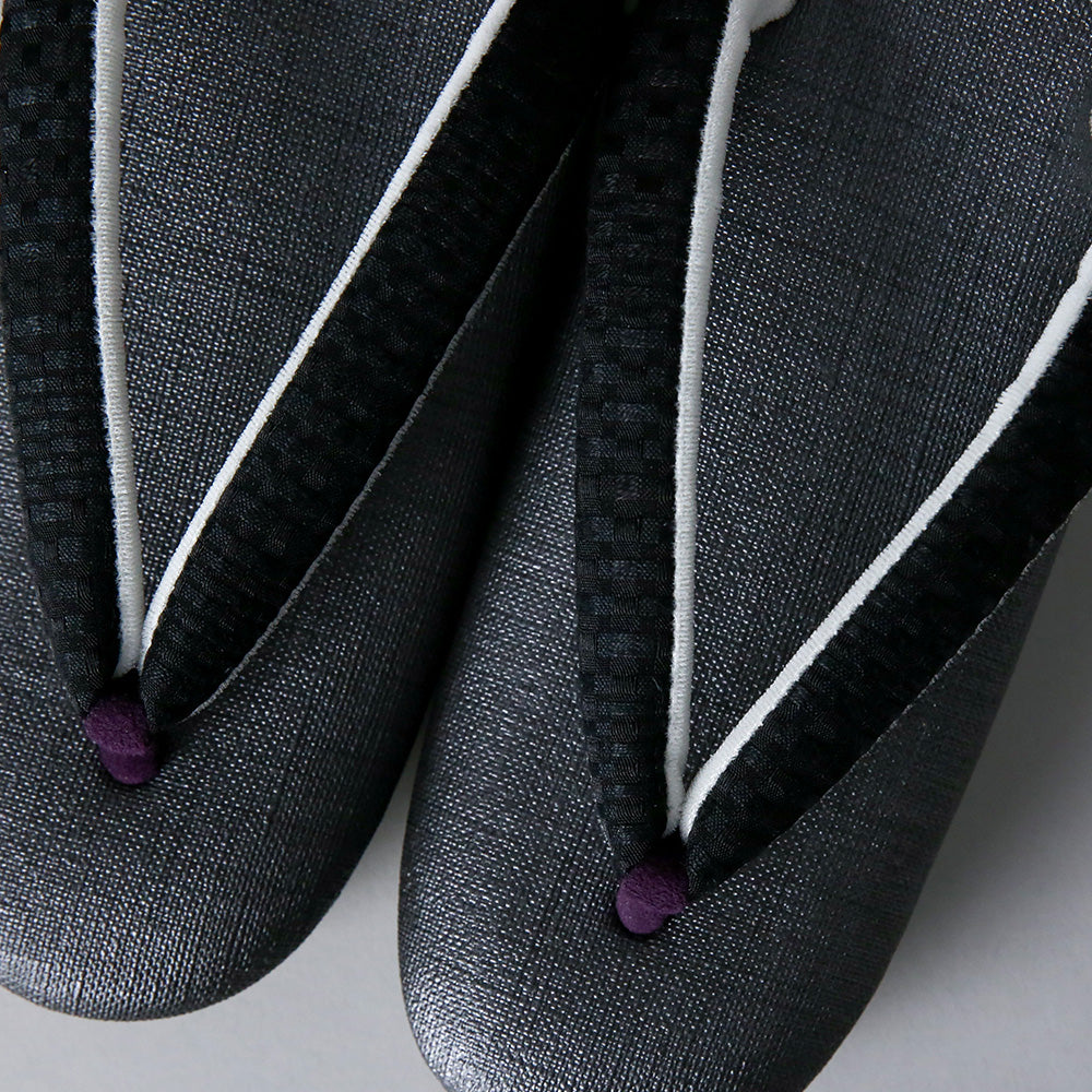 即納品|草履|ブラック