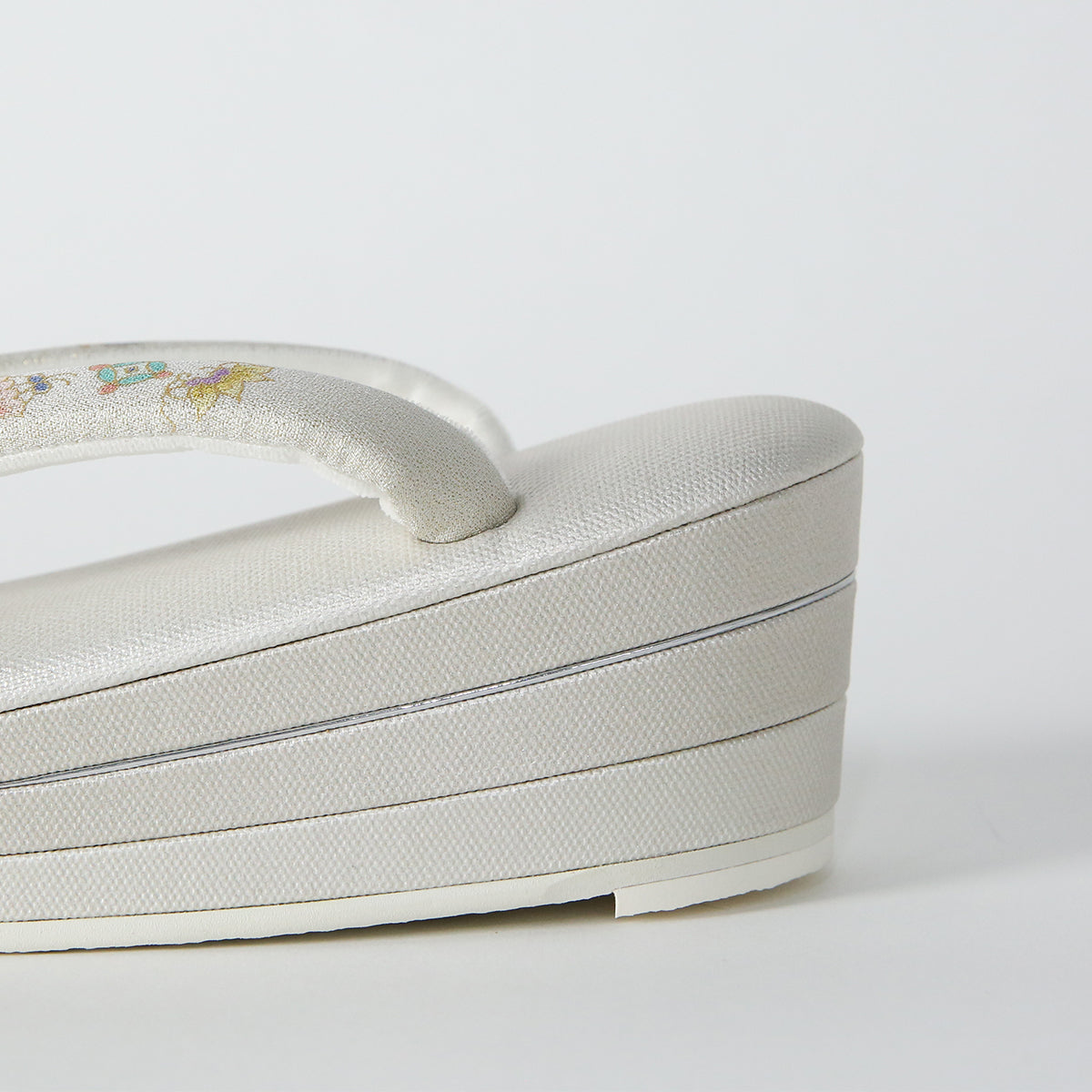 Sandals | Kyoto Yuzen thongs with three layers