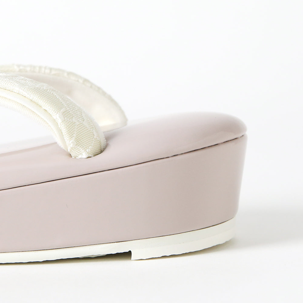 草履|シンデレラ|エナメル×レース