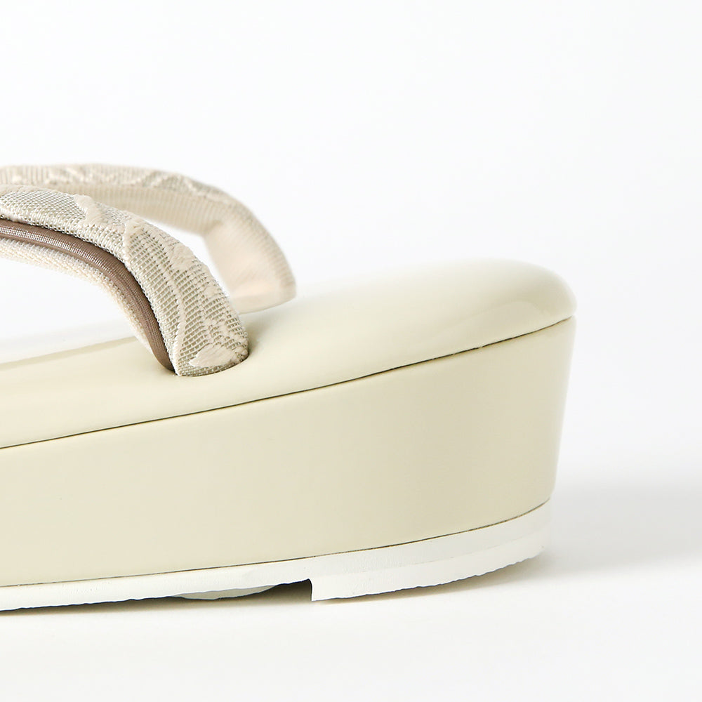 草履|シンデレラ|エナメル×レース