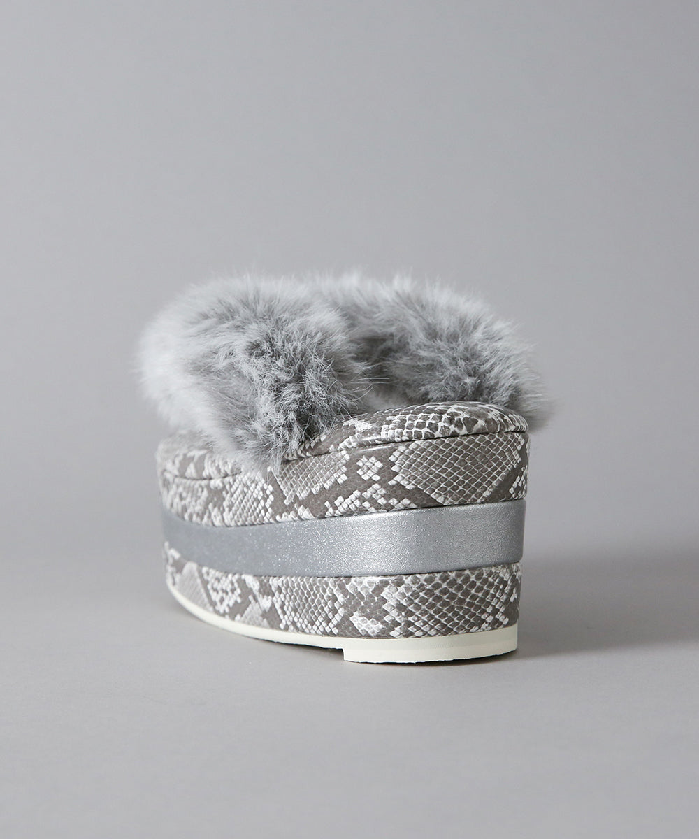 草履|モードファー厚底 -パイソン-