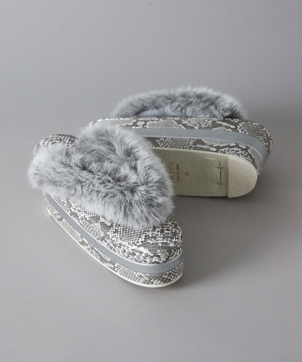 草履|モードファー厚底 -パイソン-