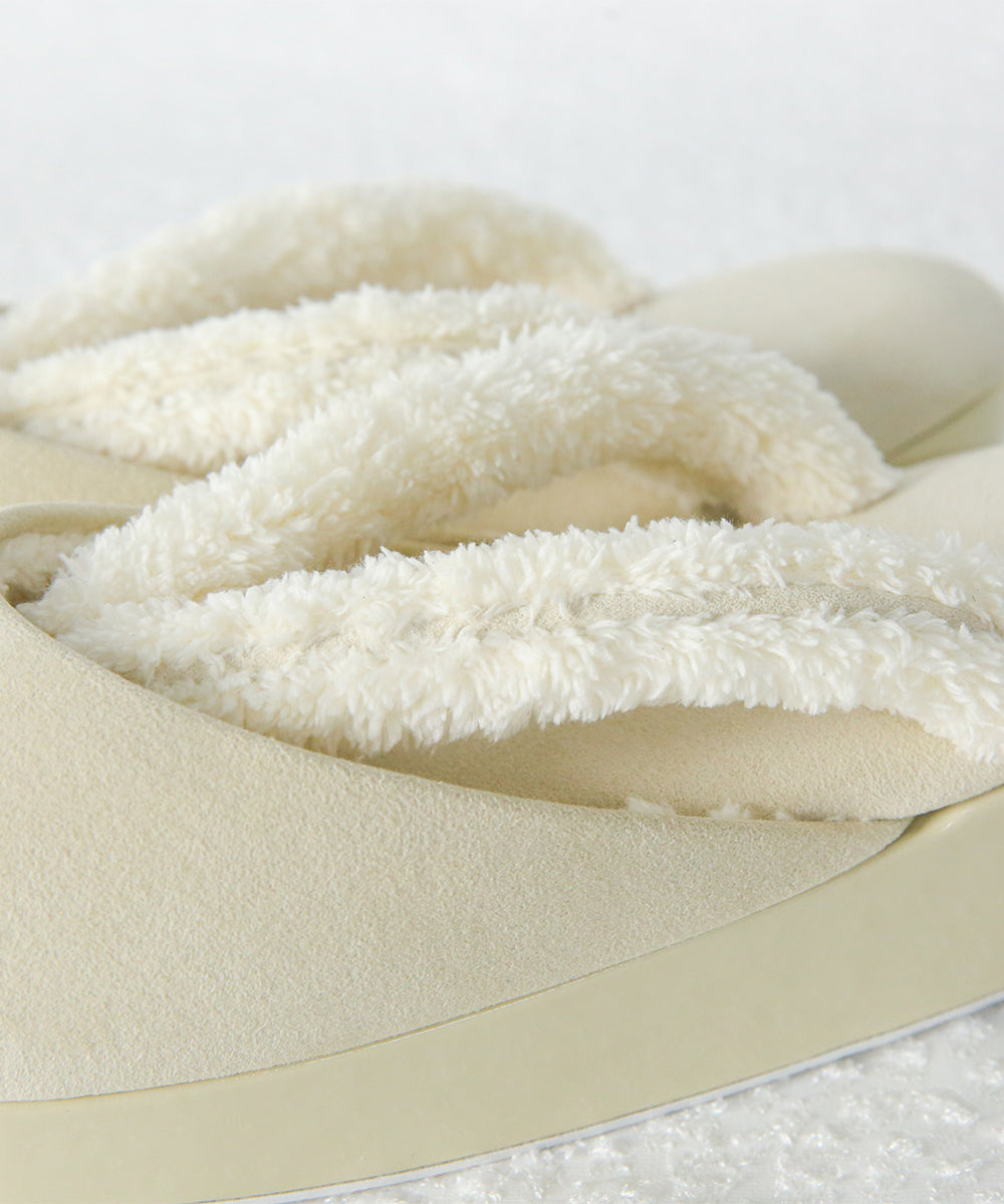草履|ふんわりボアの防寒草履