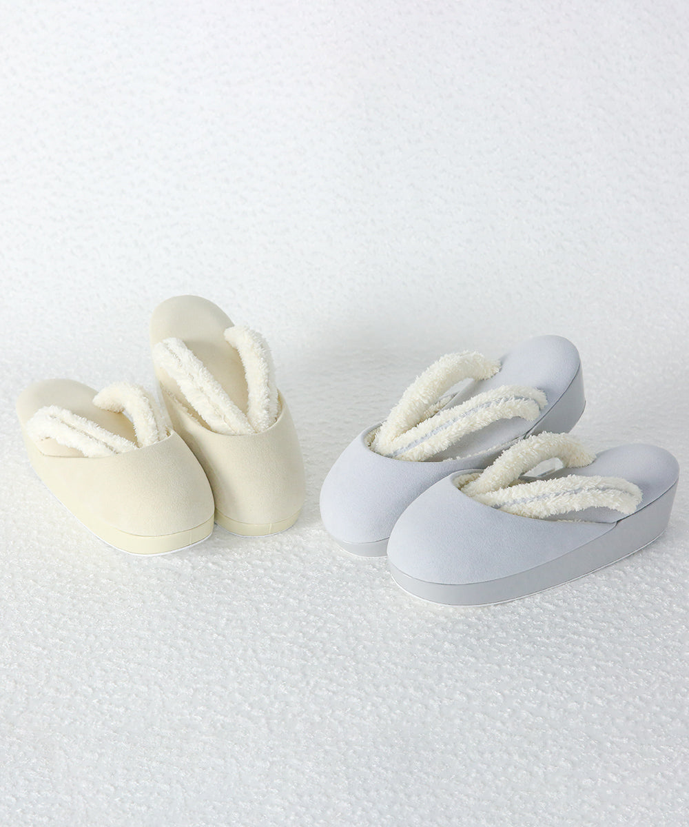 即納品|草履|ふんわりボアの防寒草履