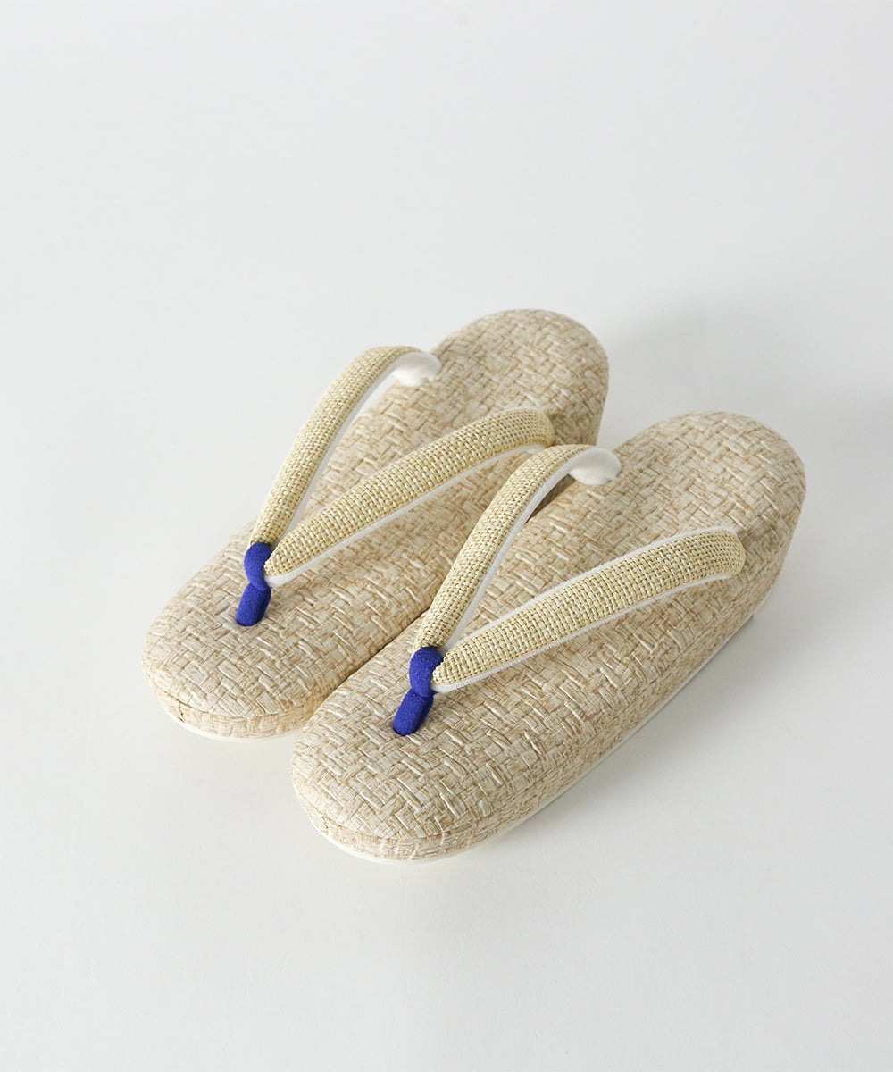 草履|瑠璃色先ツボの夏草履