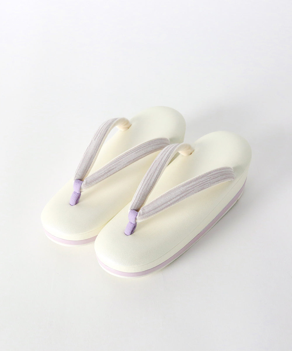 即納品|草履|IWASA × すなお 尾州織鼻緒 さふらん-SAFURAN-