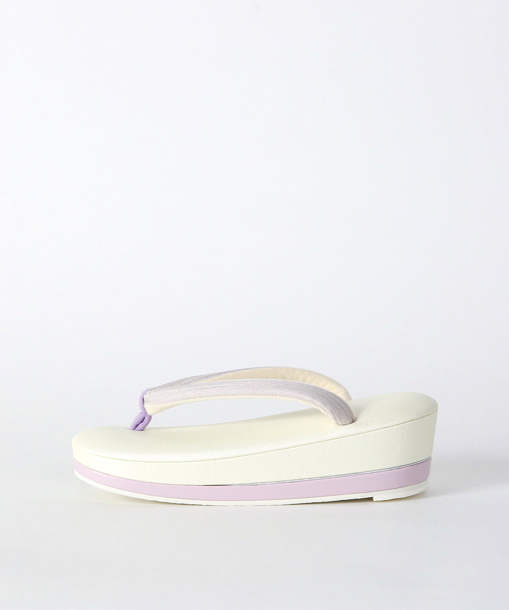 即納品|草履|IWASA × すなお 尾州織鼻緒 さふらん-SAFURAN-