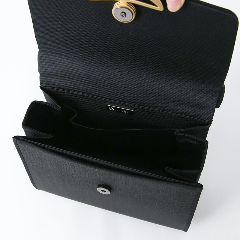 ホースヘアフォーマルバッグ<慶弔兼用ゴールド金具付き/大型台形タイプ>