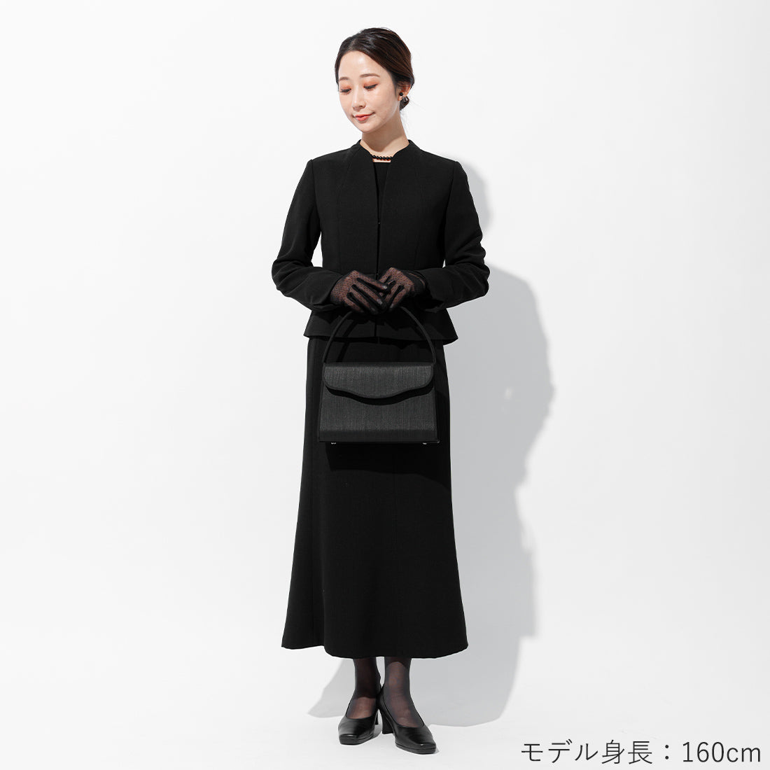 Horsehair formal bag <with gold fittings for both congratulations and condolences/trapezoid type>