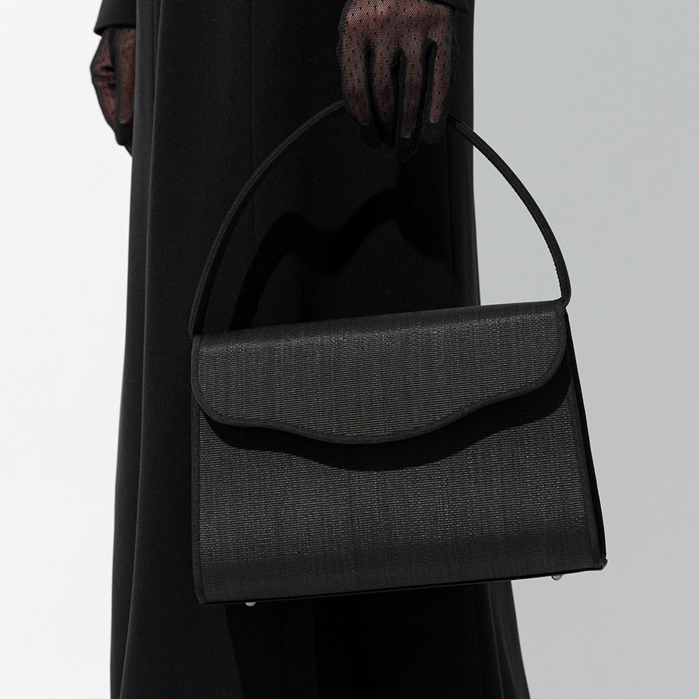 Horsehair formal bag <with gold fittings for both congratulations and condolences/trapezoid type>