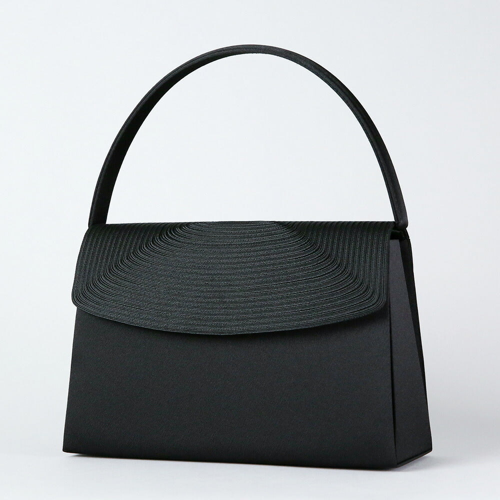 Cord embroidered formal bag with removable tassel