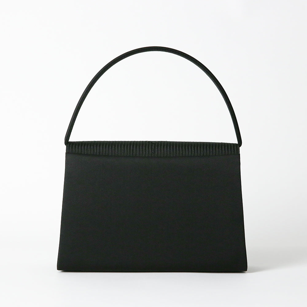 Cord embroidered formal bag with removable tassel