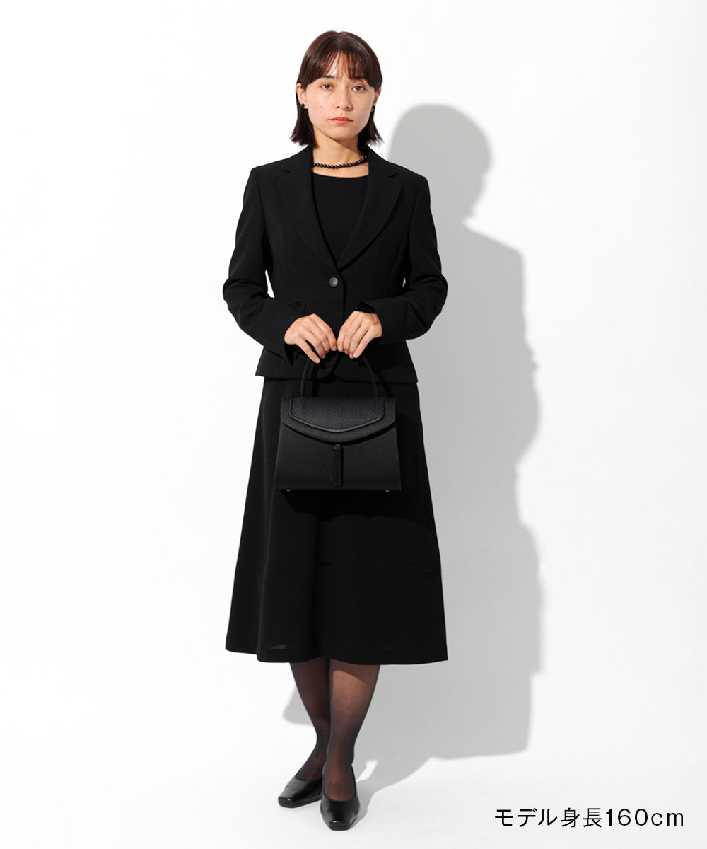 タッセル付き博多織フォーマルバッグ