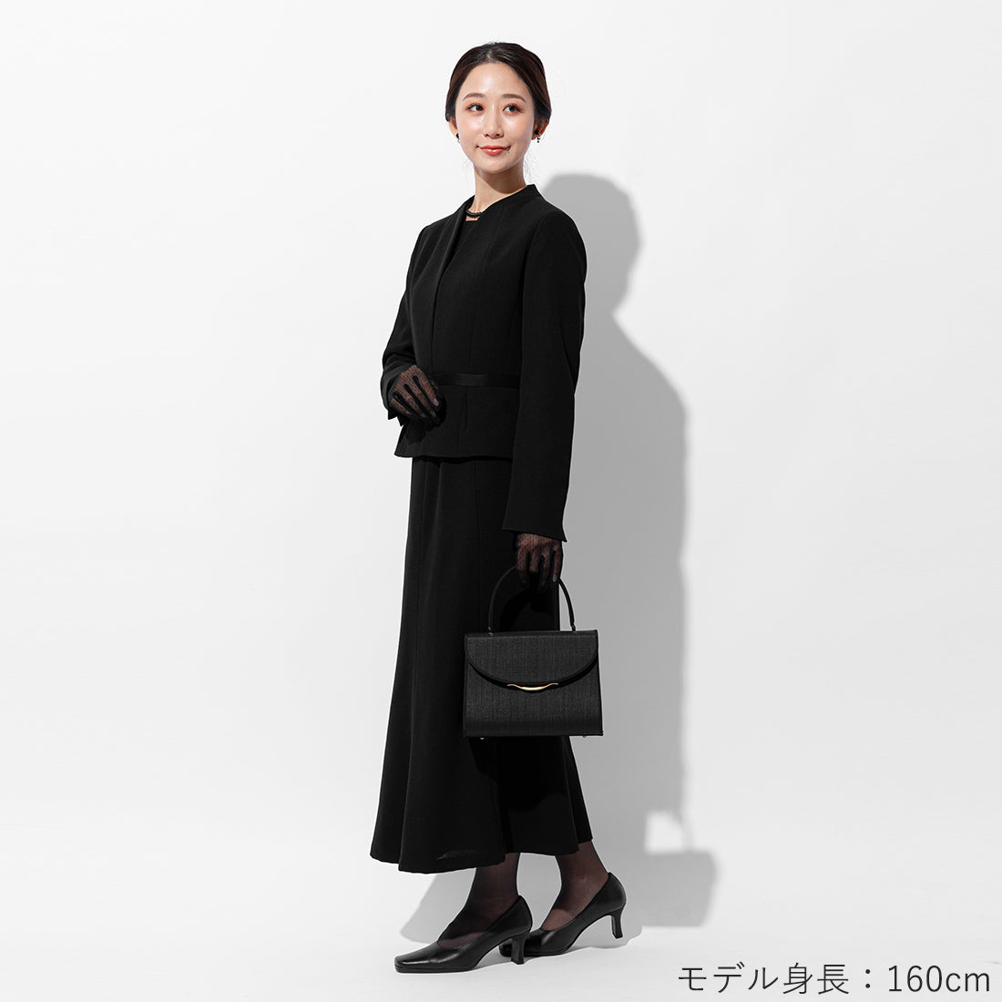 ホースヘアフォーマルバッグ<慶弔兼用ゴールド金具付き/手管台形タイプ>