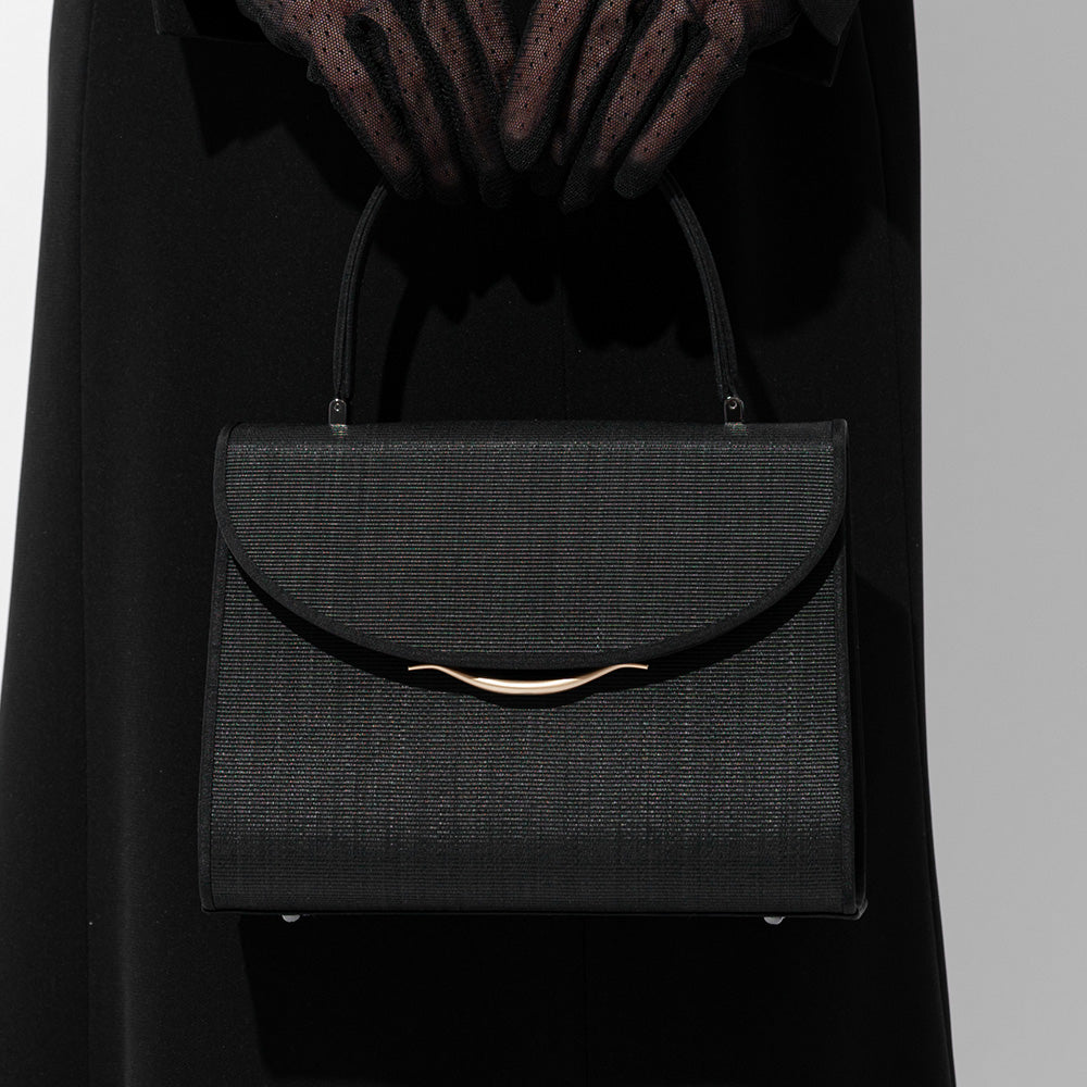 ホースヘアフォーマルバッグ<慶弔兼用ゴールド金具付き/手管台形タイプ> 岩佐オフィシャルショップ<フォーマルバッグ・和装バッグ・草履>【公式サイト】