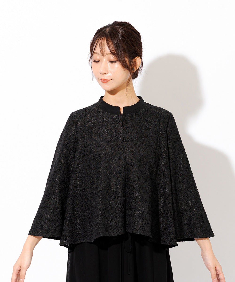 all lace formal cape