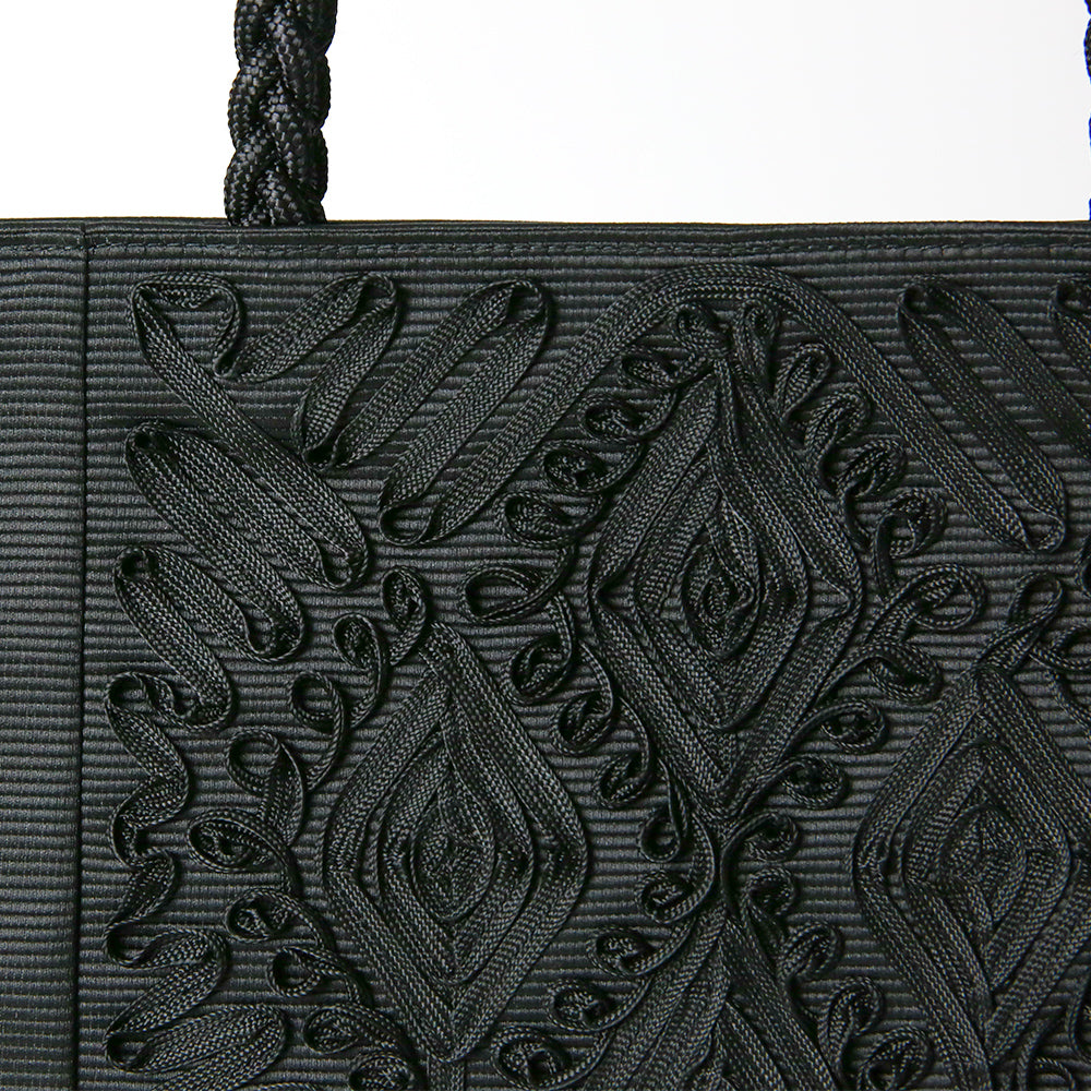 コード刺繍三つ編み手サブバッグ