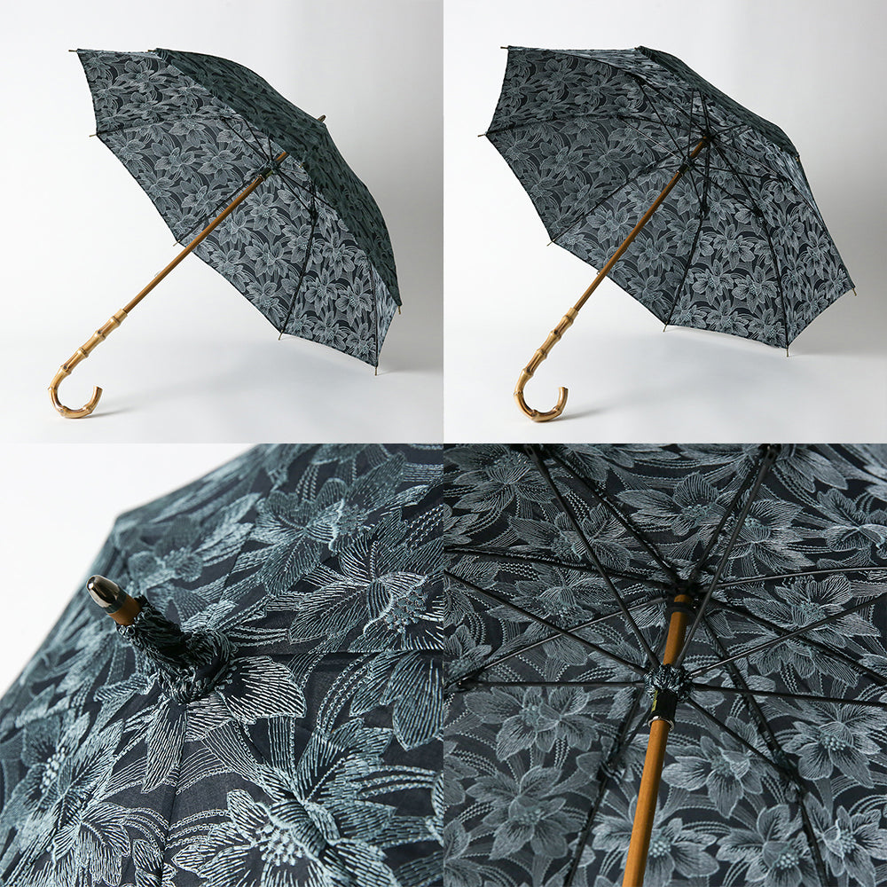 Floral Embroidered Parasol Long