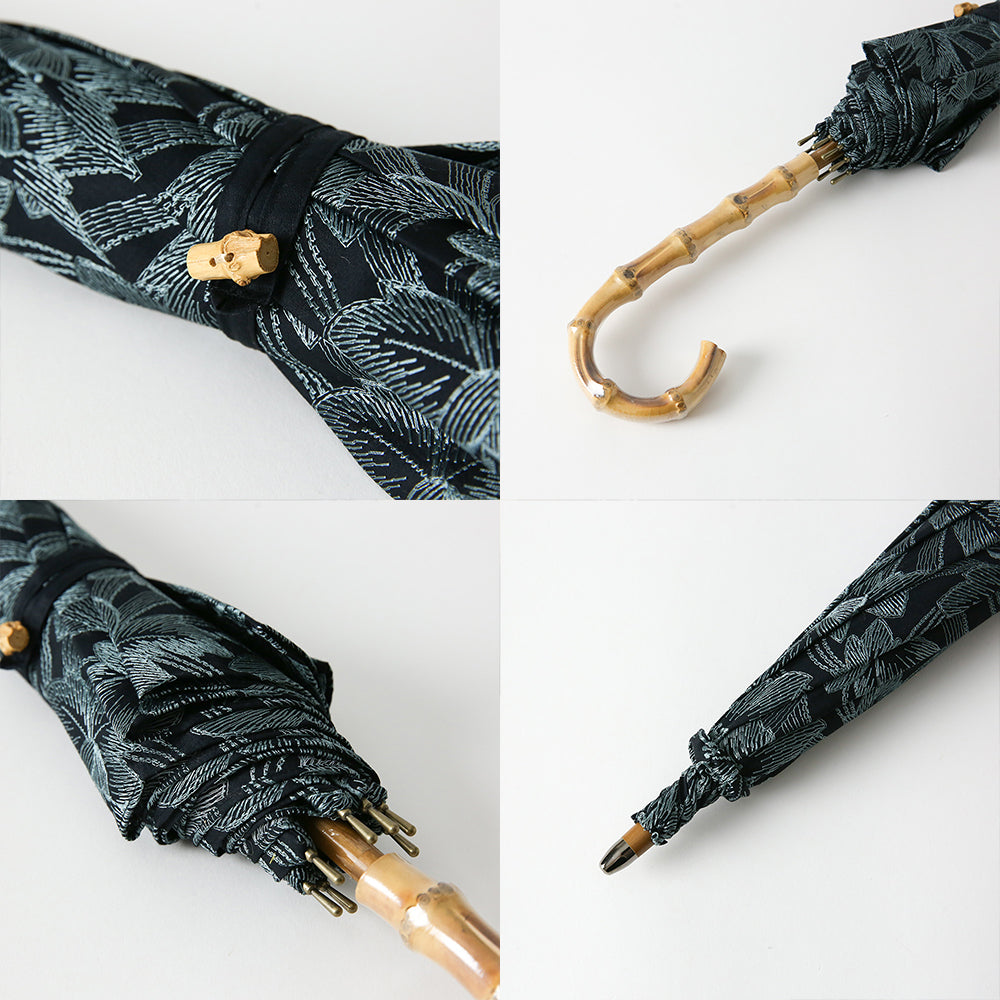 Floral Embroidered Parasol Long