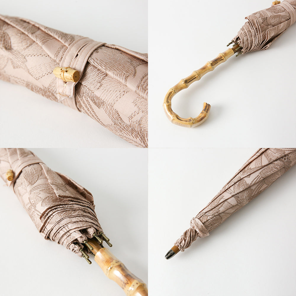 Floral Embroidered Parasol Long