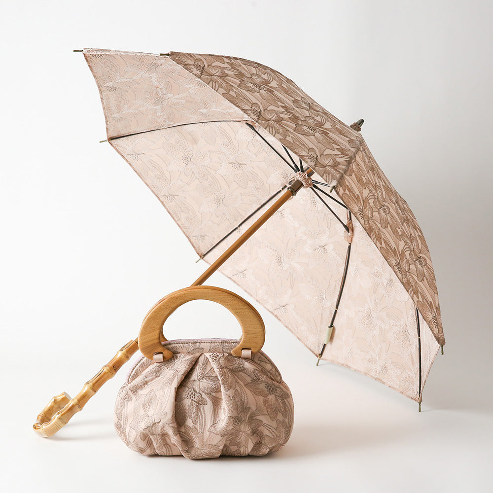 Floral Embroidered Parasol Long