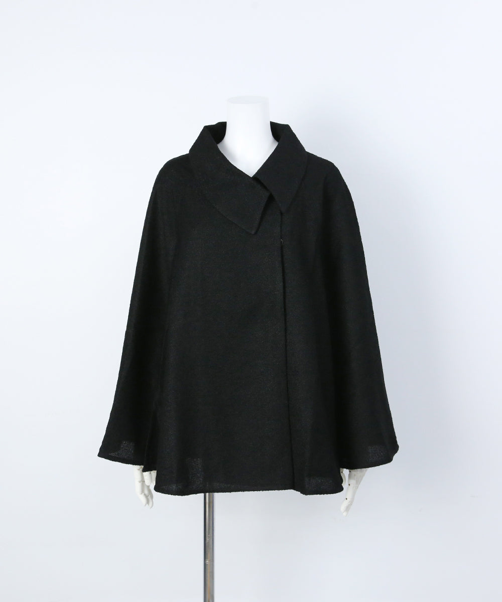 アシンメトリーカラー フォーマルケープ