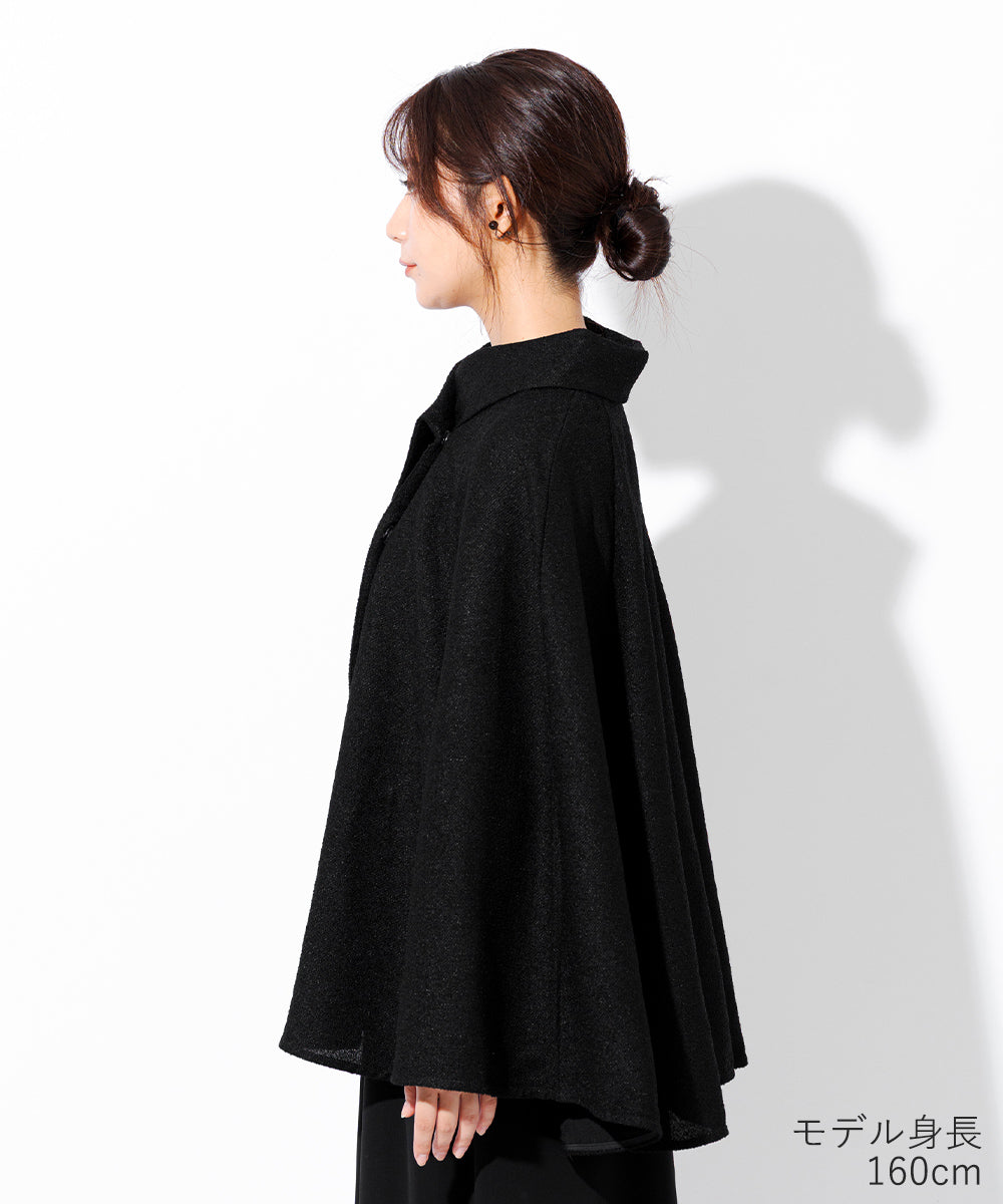 アシンメトリーカラー フォーマルケープ