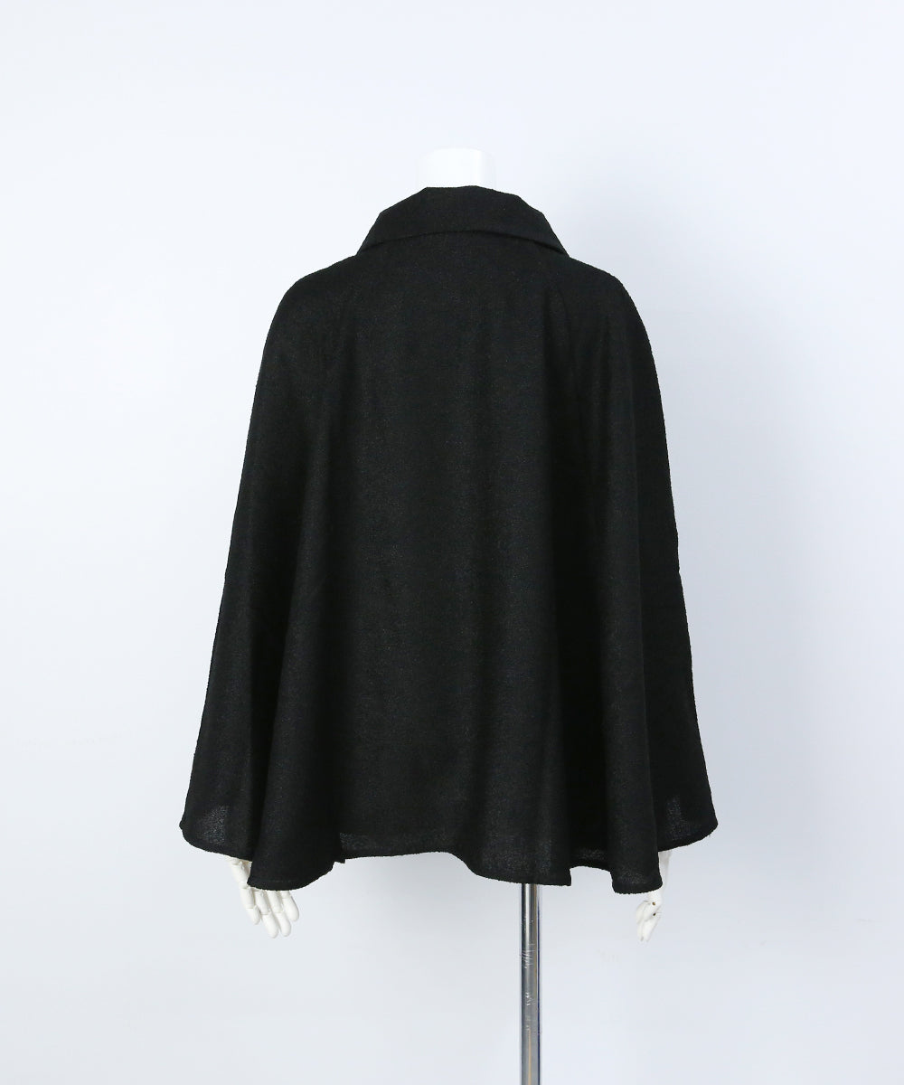アシンメトリーカラー フォーマルケープ