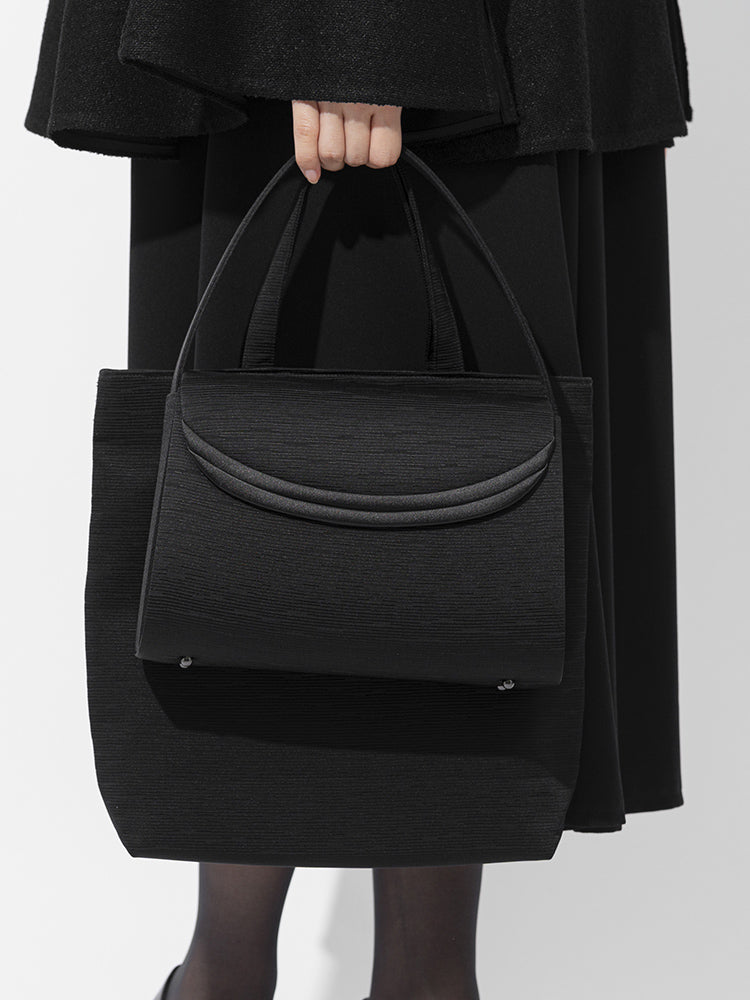 Yonezawa Textile Grosgrain Zippered Sub Bag