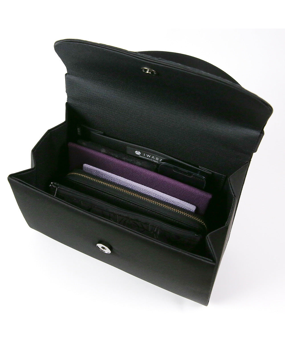 Cord embroidery formal bag & handbag set