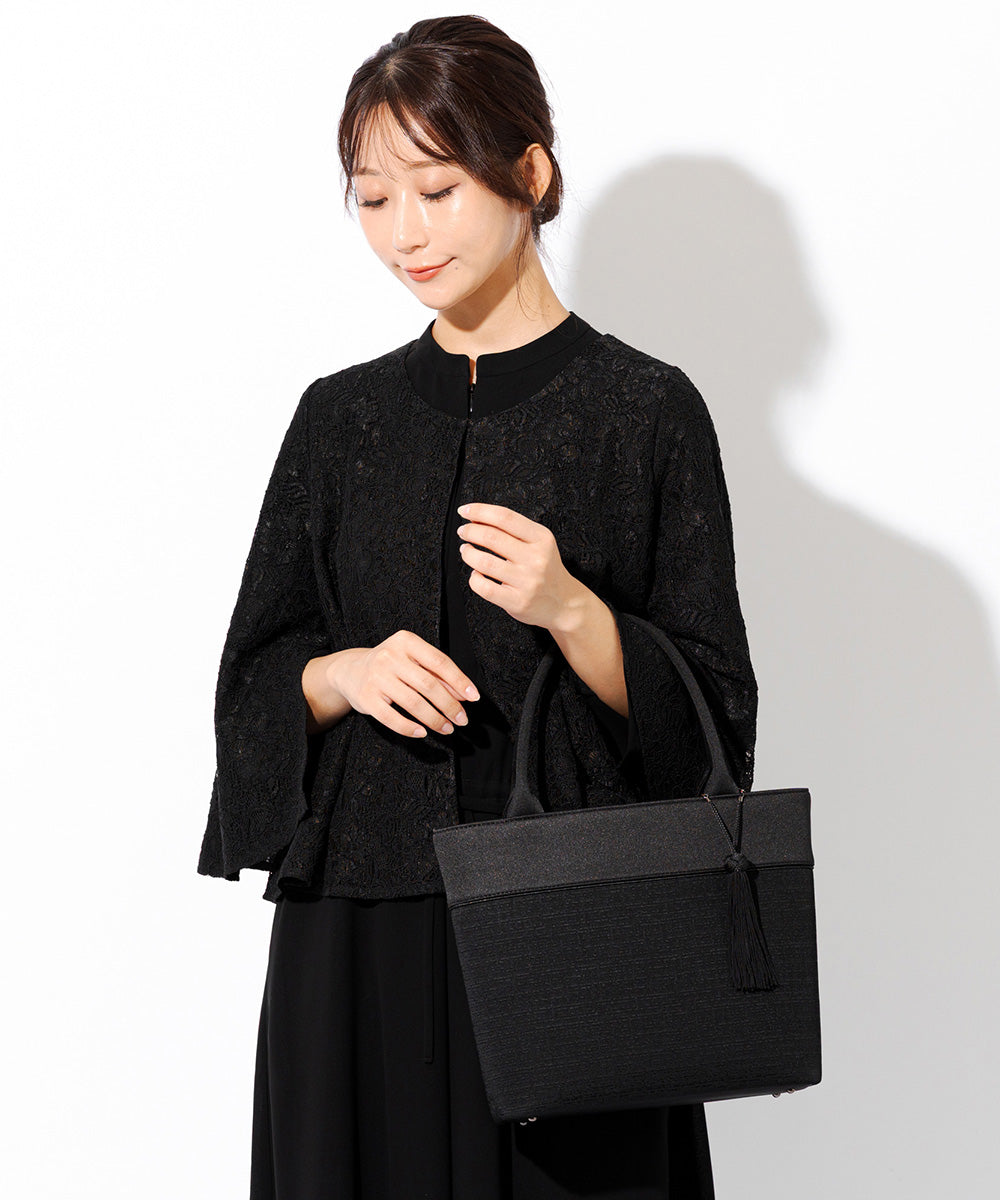 【予約 12月下旬発送】タッセル付き米沢織トートバッグ