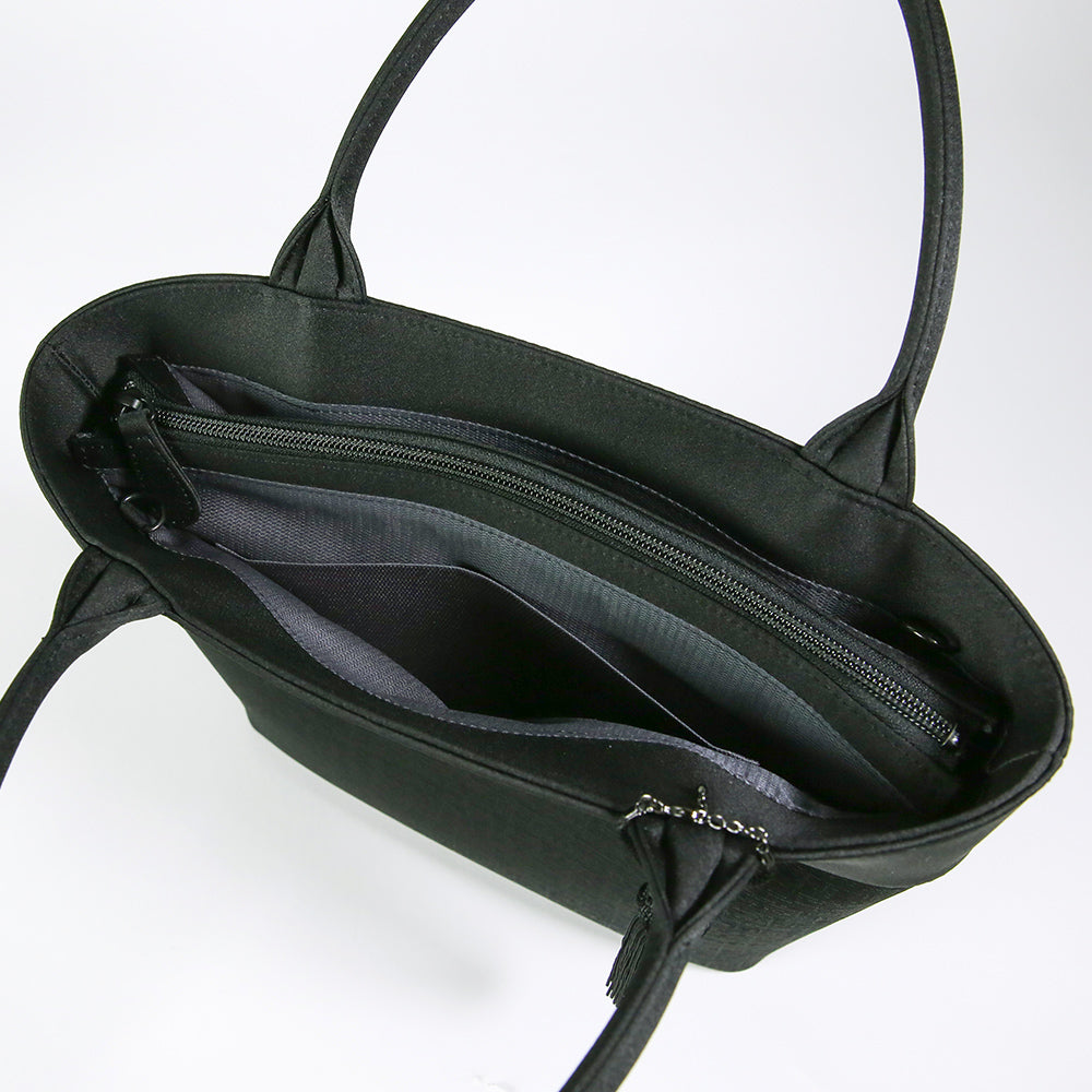 タッセル付き米沢織トートバッグ