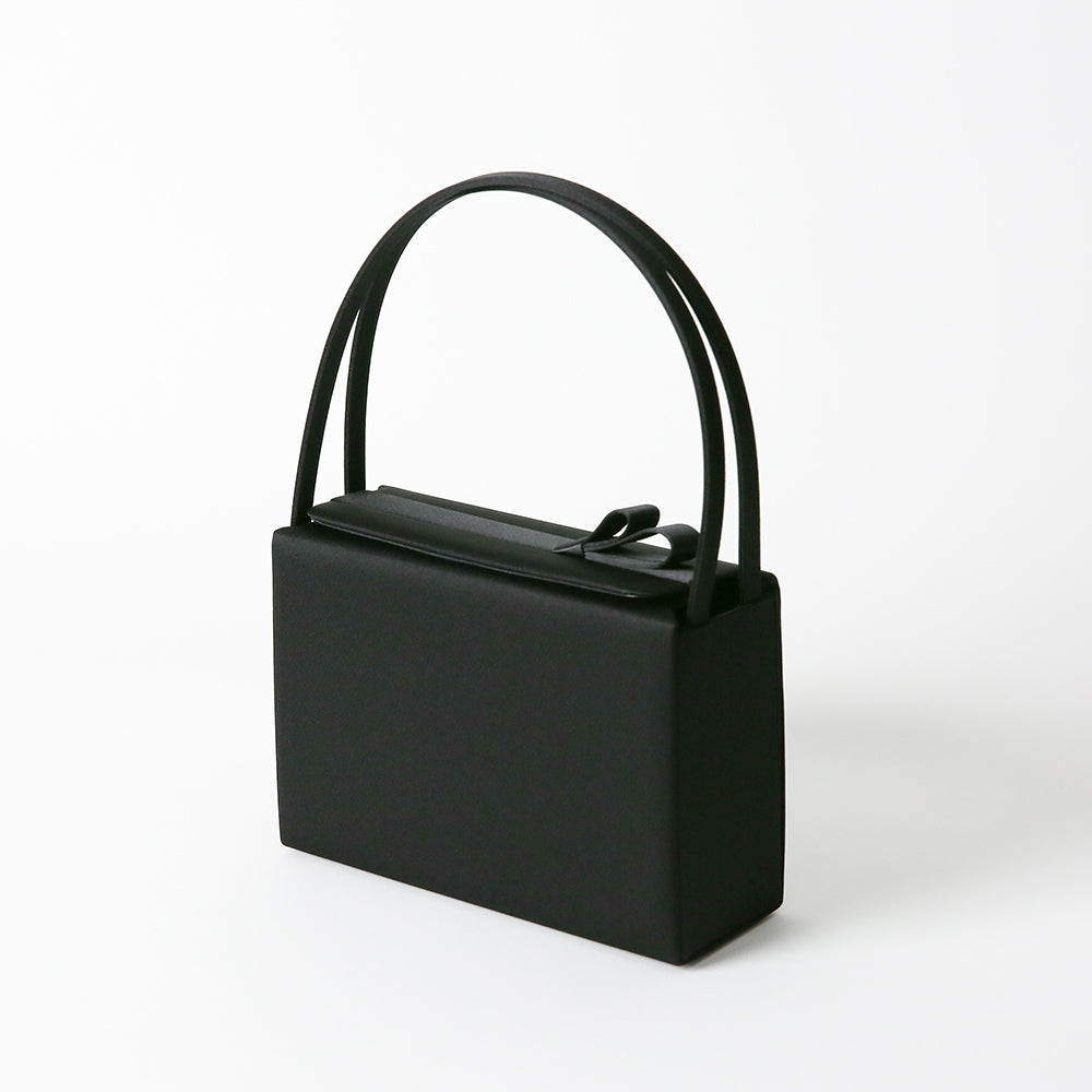 リボンデザイン上部開閉フォーマルバッグ