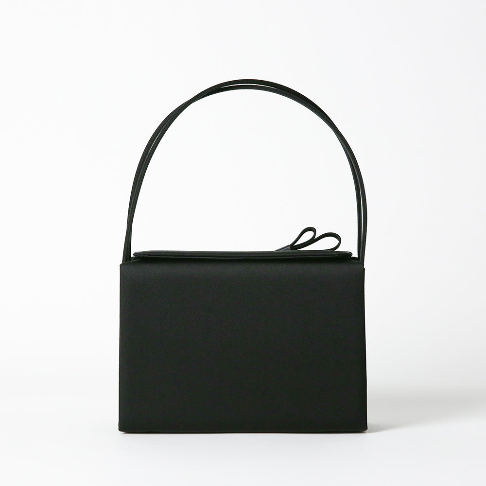 リボンデザイン上部開閉フォーマルバッグ