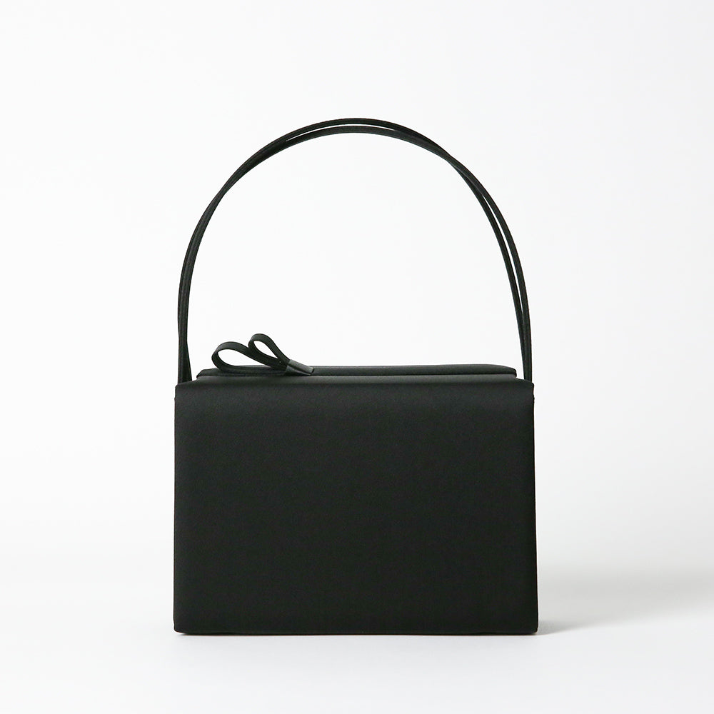 リボンデザイン上部開閉フォーマルバッグ