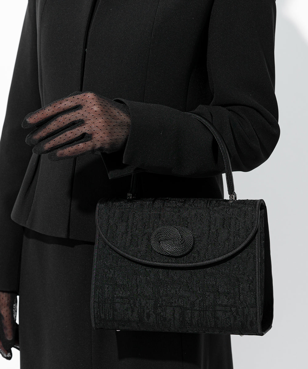 組紐飾り付き米沢織フォーマルバッグ 岩佐オフィシャルショップ<フォーマルバッグ・和装バッグ・草履>【公式サイト】