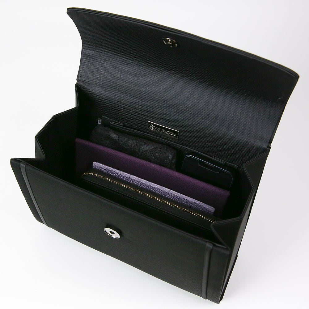 YUMI KATSURA|コード刺繍ブラックフォーマルバッグ 岩佐オフィシャルショップ<フォーマルバッグ・和装バッグ・草履>【公式サイト】