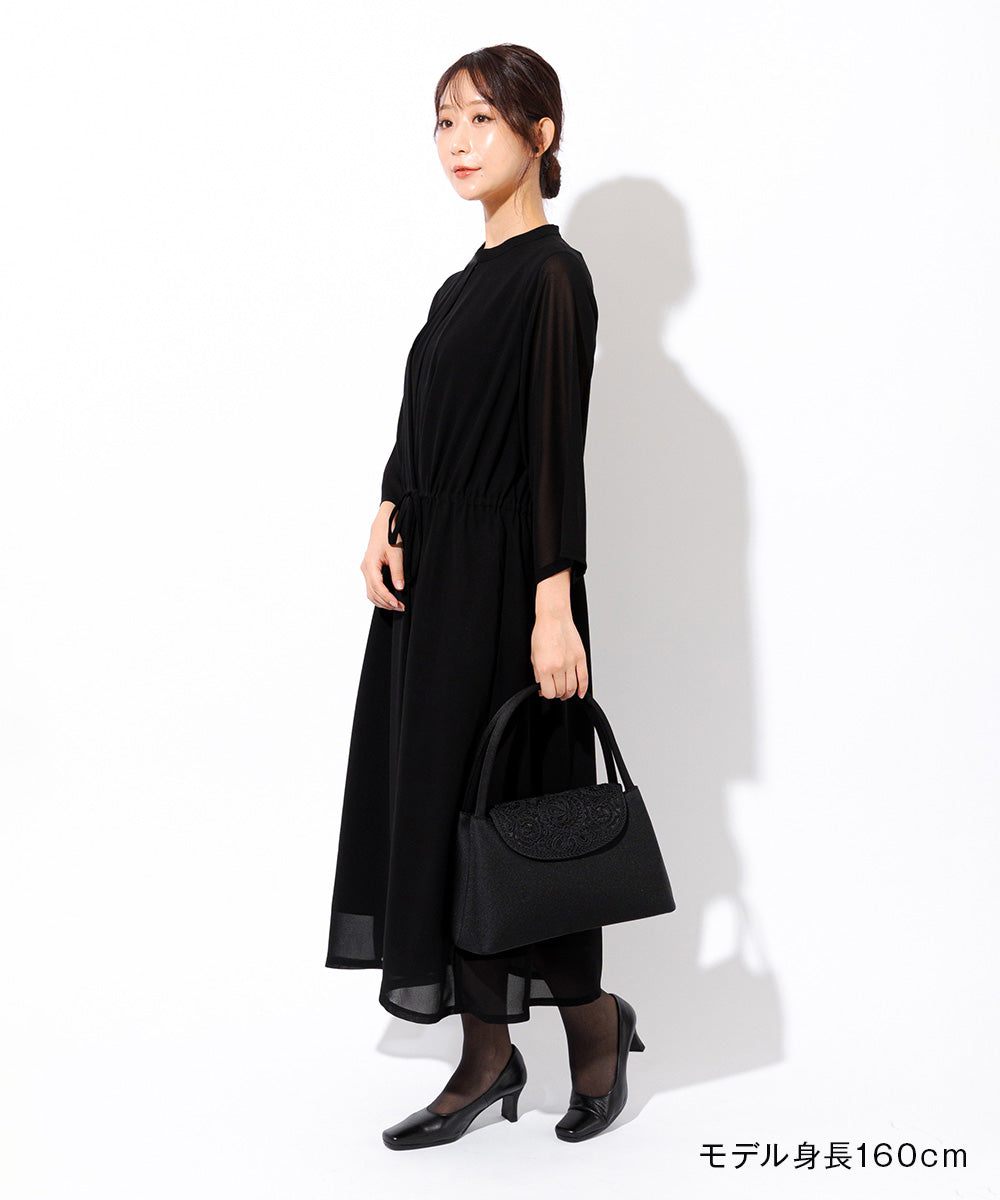 コード刺繍ソフトフォーマルバッグ