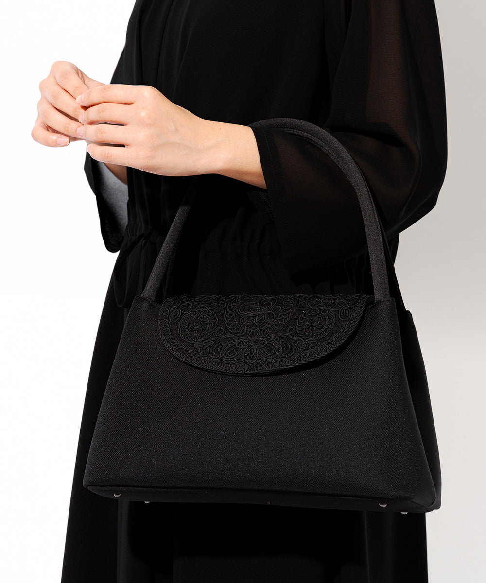 コード刺繍ソフトフォーマルバッグ