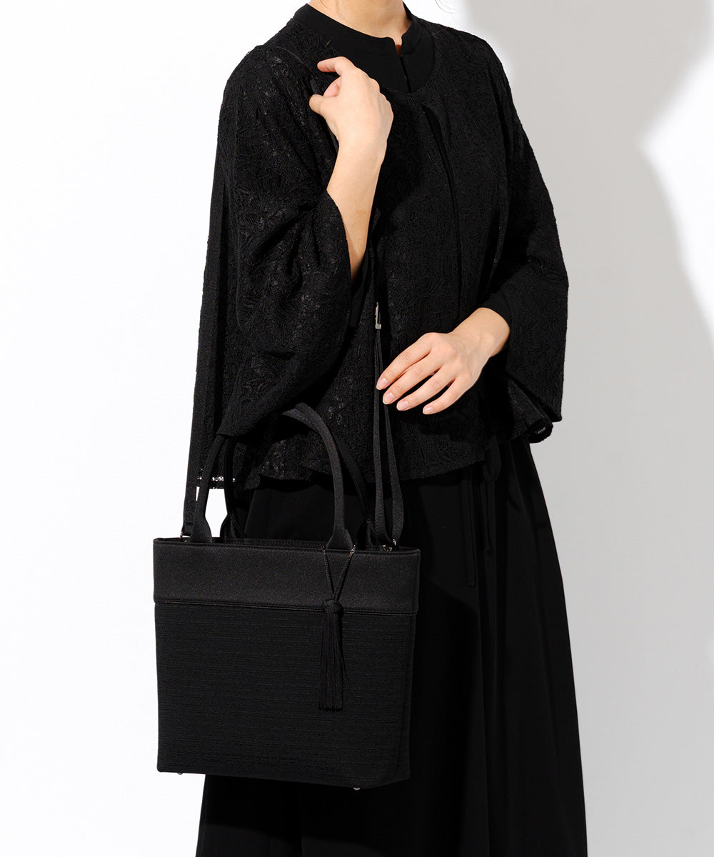 【予約 12月下旬発送】タッセル付き米沢織トートバッグ