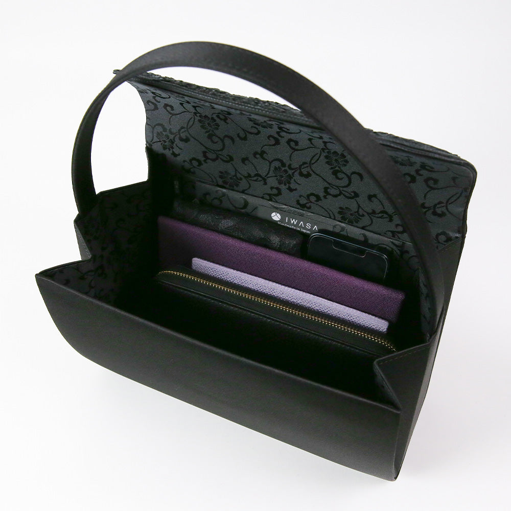 コード刺繍インナーマグネットフォーマルバッグ