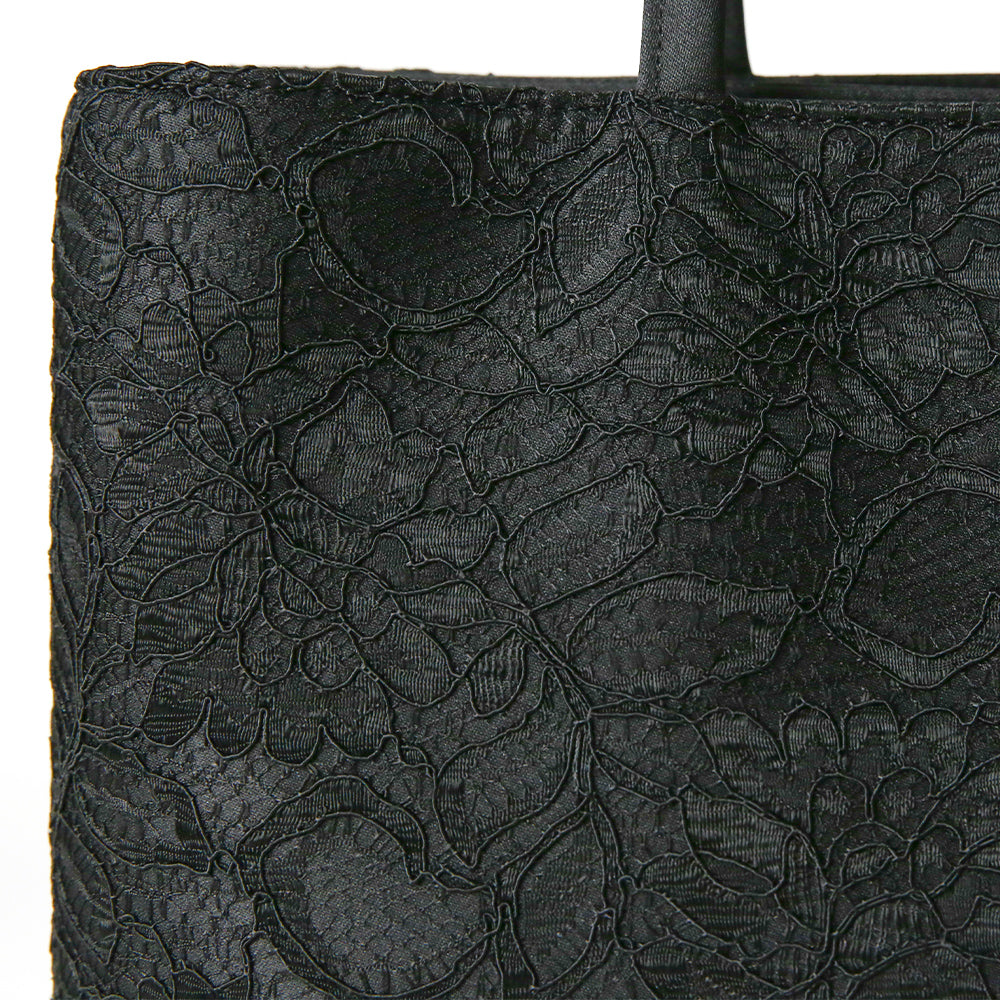 【A4対応】タッセル付きコードレース二層式バッグ