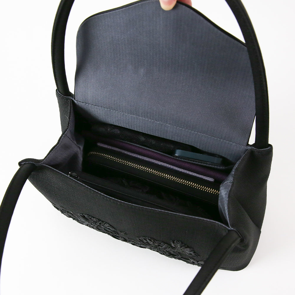 【アウトレット44%OFF】リボン刺繍ソフトフォーマルバッグ