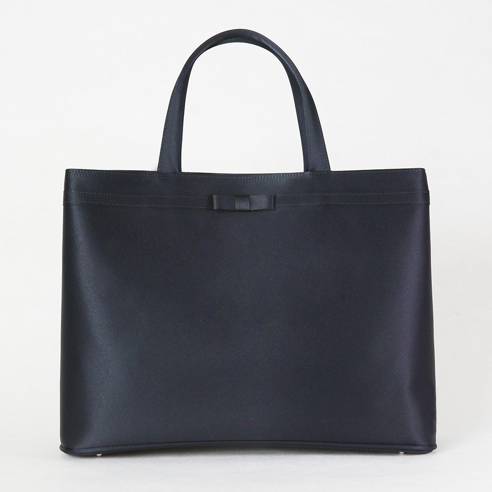 【A4サイズ対応】お受験濃紺二層式トートバッグ