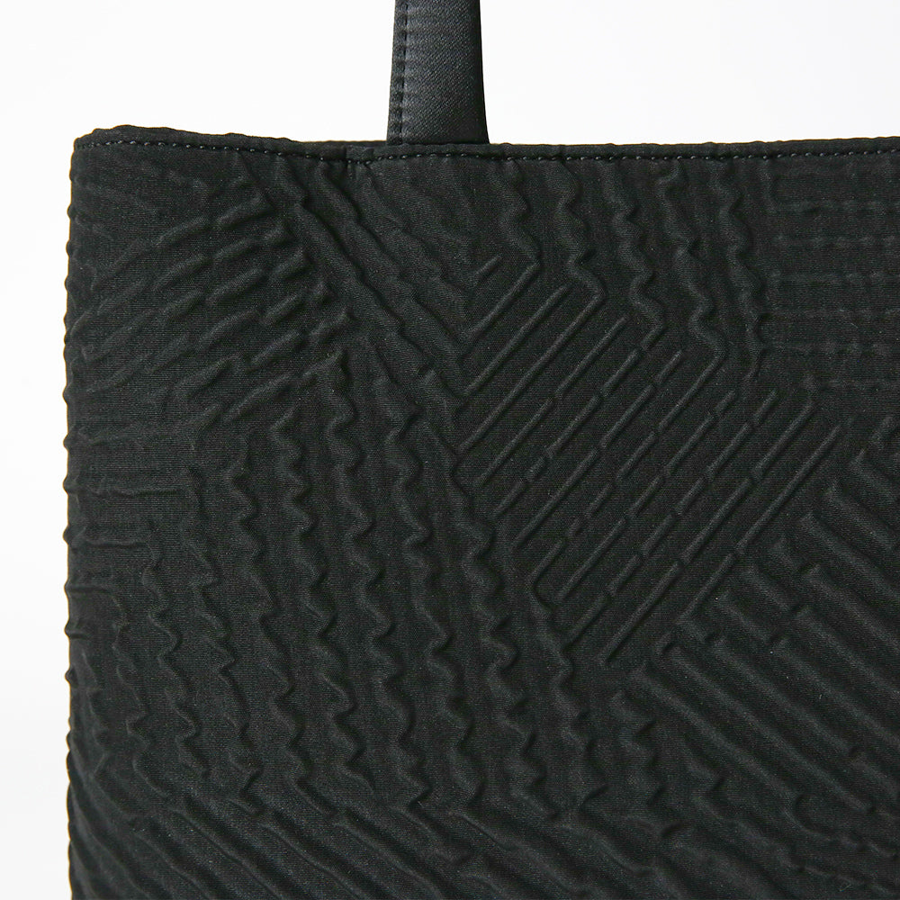 タッセル付きジオメトリック二層式バッグ