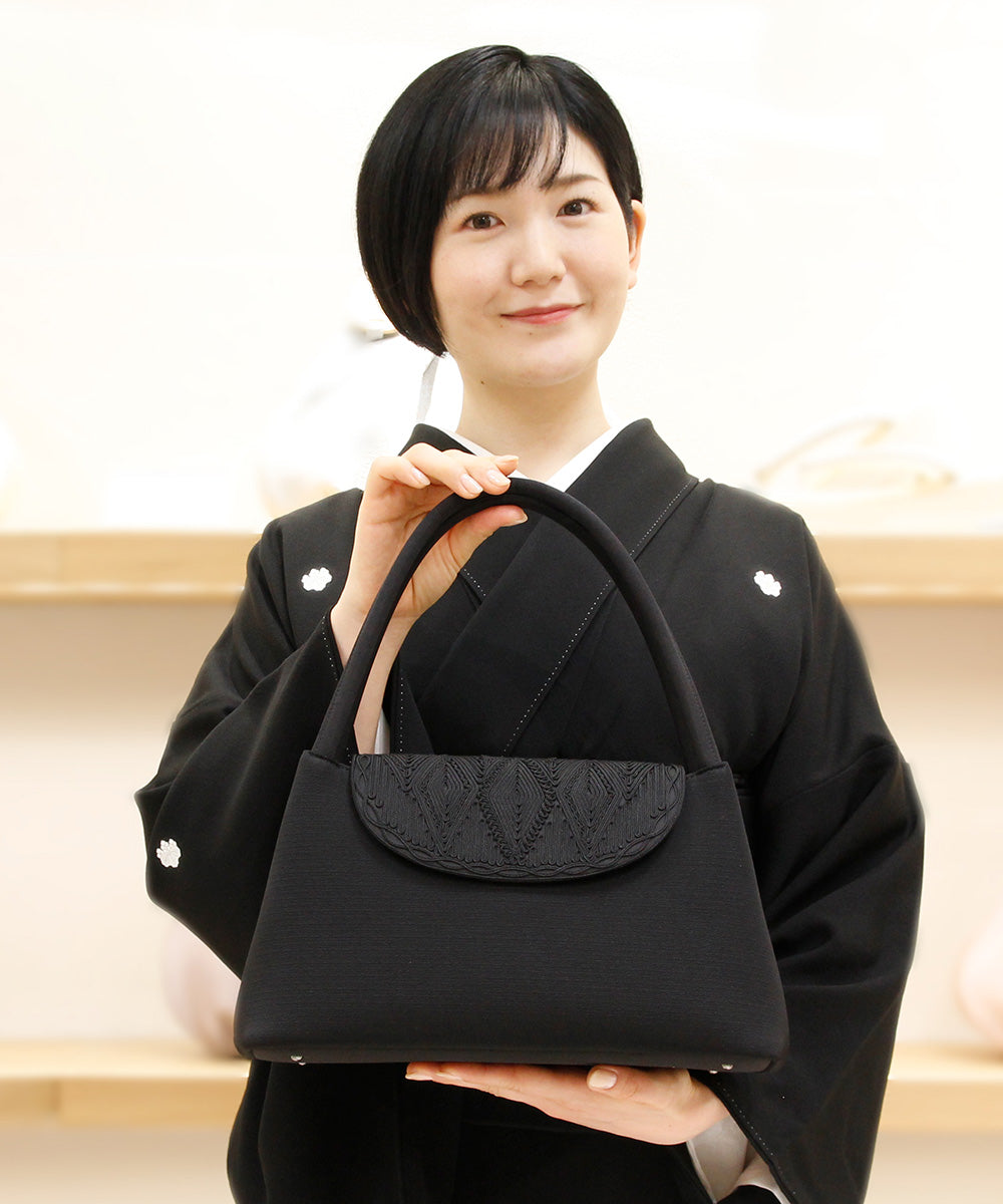 コード刺繍フォーマルバッグ|すなおモデル